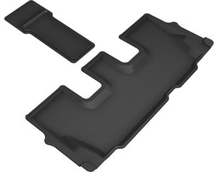 Hyundai Palisade Floor Mats - Rubber - 3rd Row - 3D MAXpider - Kagu - Black - 2020